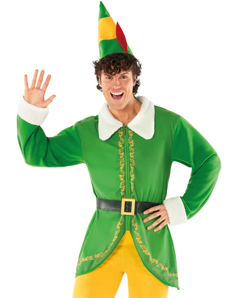 Christmas Elf Suit Mens Costume - Image 4