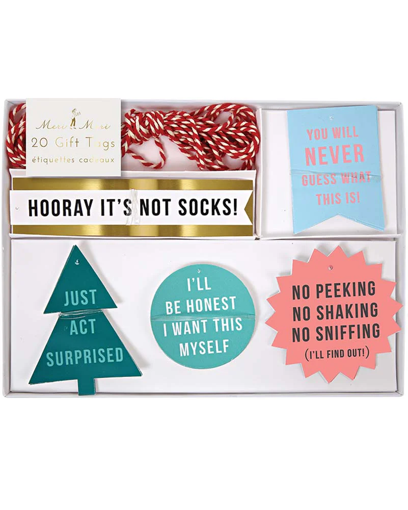 Christmas Festive Gift Tags Pack of