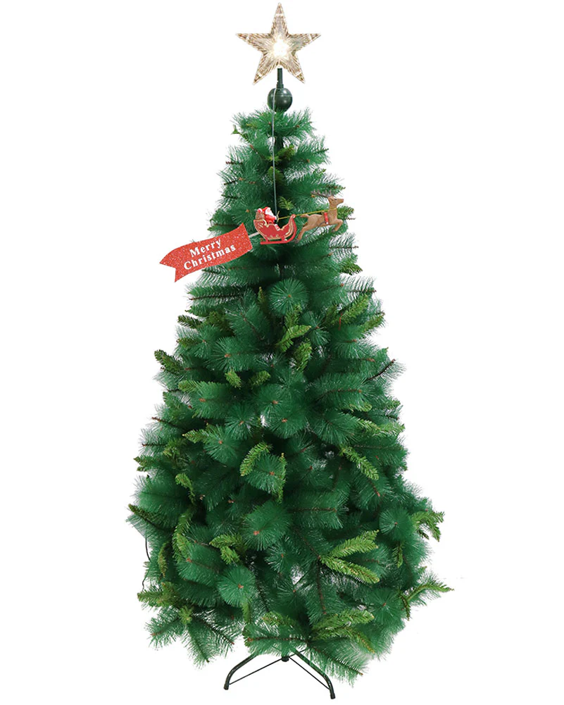 Christmas Flying Santa Sleigh Reindeer Tree Topper - Image 2
