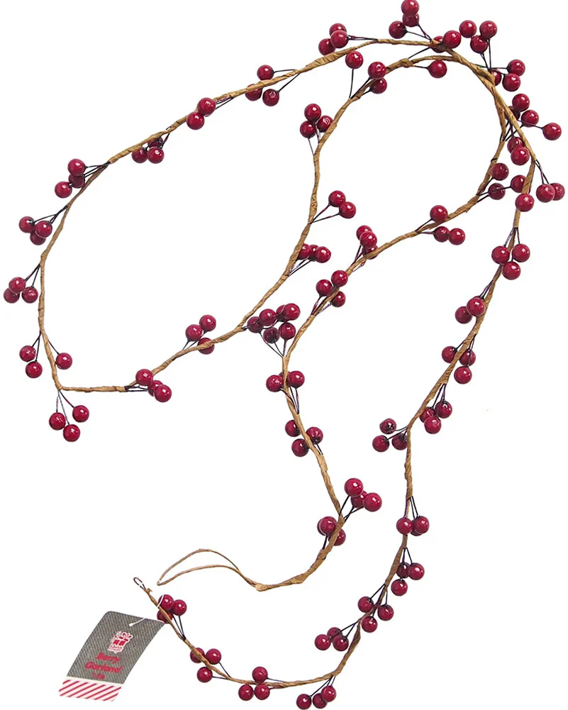 Christmas Garland Red Berries 1.5m - Image 2