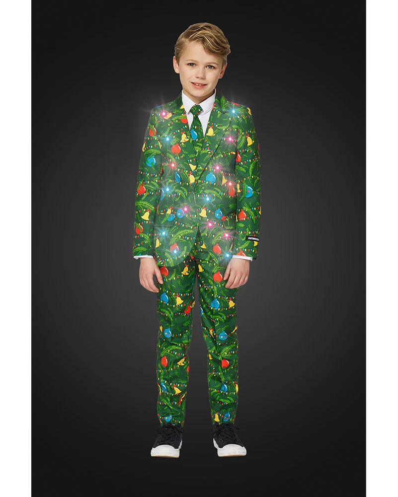 Christmas Green Icons Light up Boys Suitmeister - Image 4
