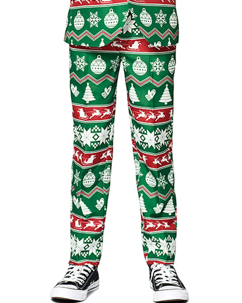 Christmas Green Nordic Boys Suitmeister - Image 4