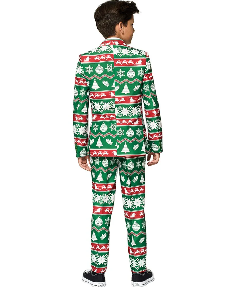 Christmas Green Nordic Boys Suitmeister - Image 5