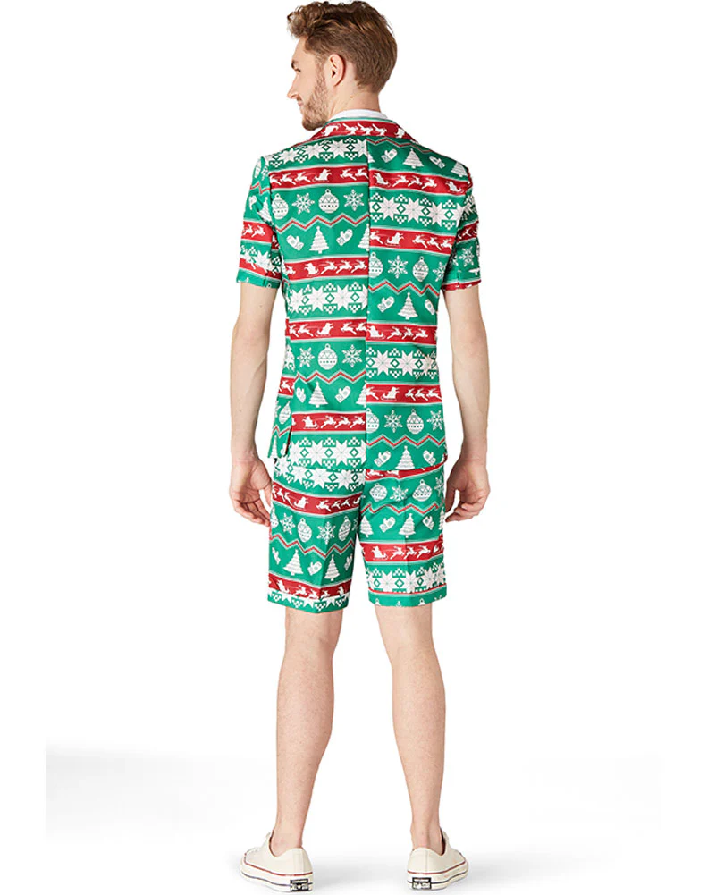 Christmas Green Nordic Mens Summer Suitmeister - Image 3