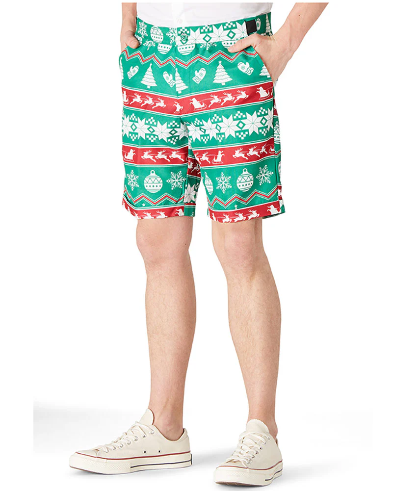 Christmas Green Nordic Mens Summer Suitmeister - Image 4