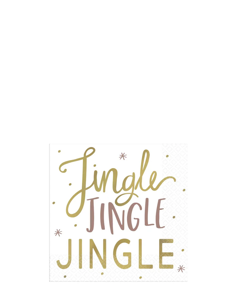 Christmas Jingle Jingle Jingle Beverage Napkins Pack of 16