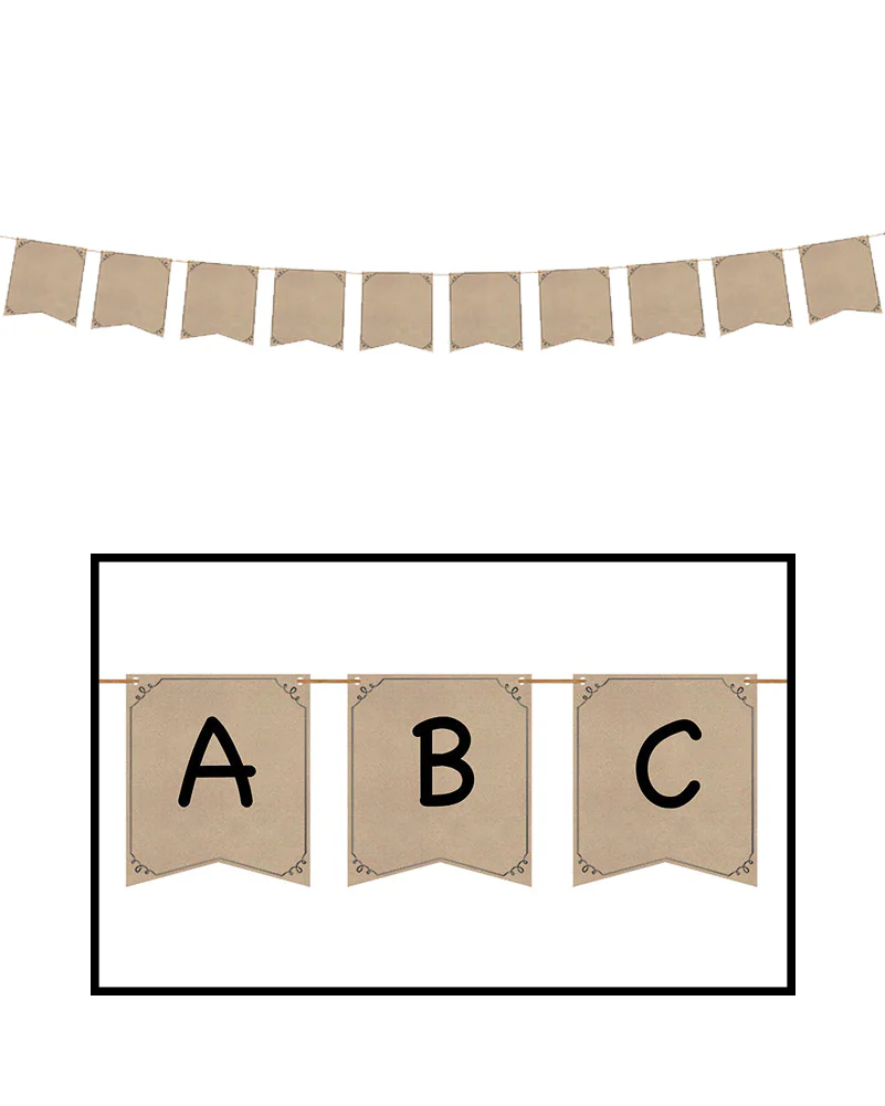 Christmas Kraft Pennant Banner