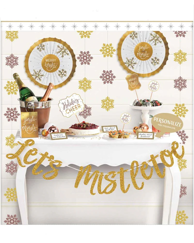 Christmas Lets Mistletoe Deluxe Buffet Decoration Kit