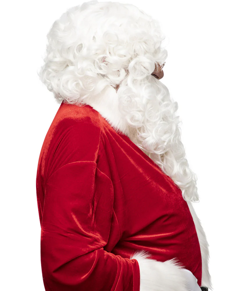 Christmas Santa Deluxe Wig and Beard Set - Image 2