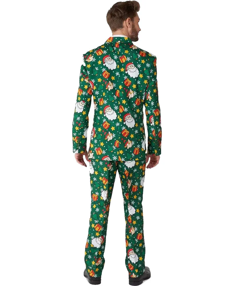 Christmas Santa Elves Green Mens Suitmeister - Image 2