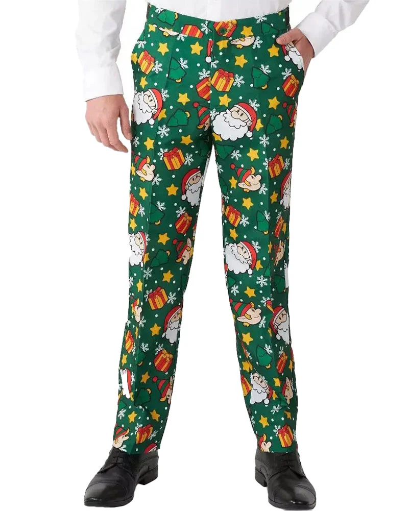 Christmas Santa Elves Green Mens Suitmeister - Image 4