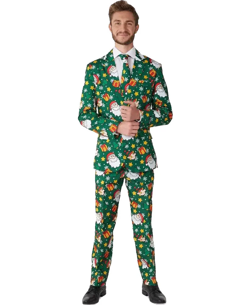 Christmas Santa Elves Green Mens Suitmeister - Image 5