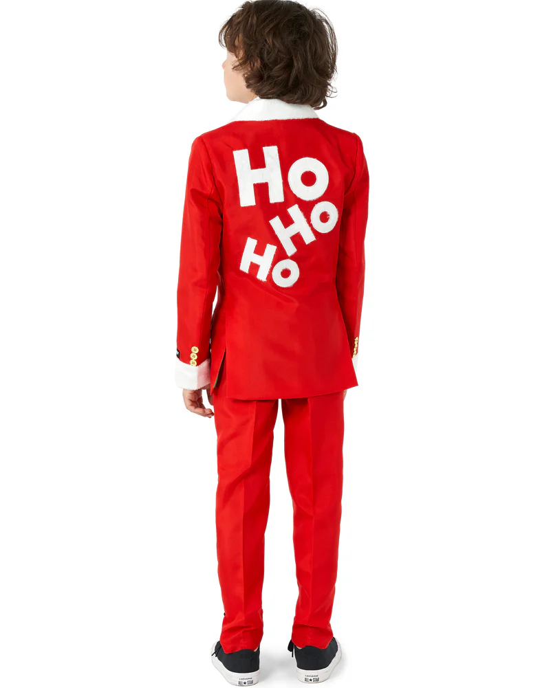 Christmas Santa Faux Fur Boys Suitmeister - Image 2