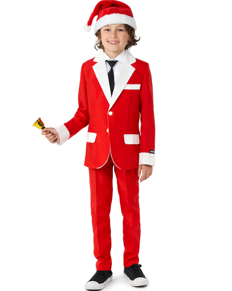Christmas Santa Faux Fur Boys Suitmeister - Image 6