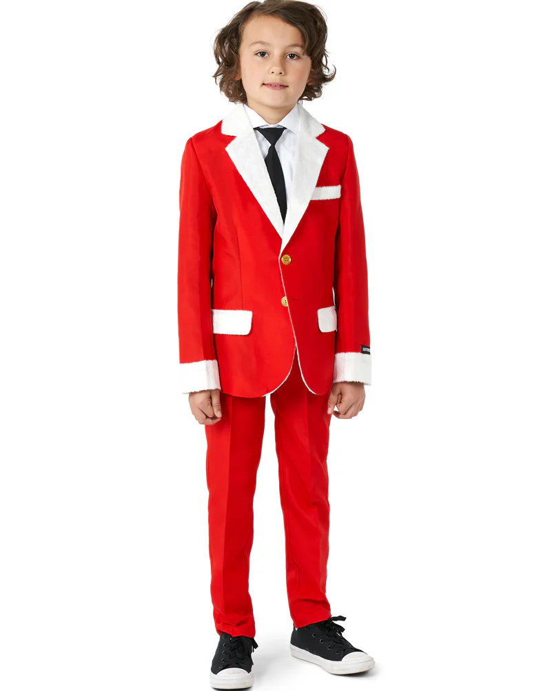 Christmas Santa Faux Fur Boys Suitmeister - Image 7