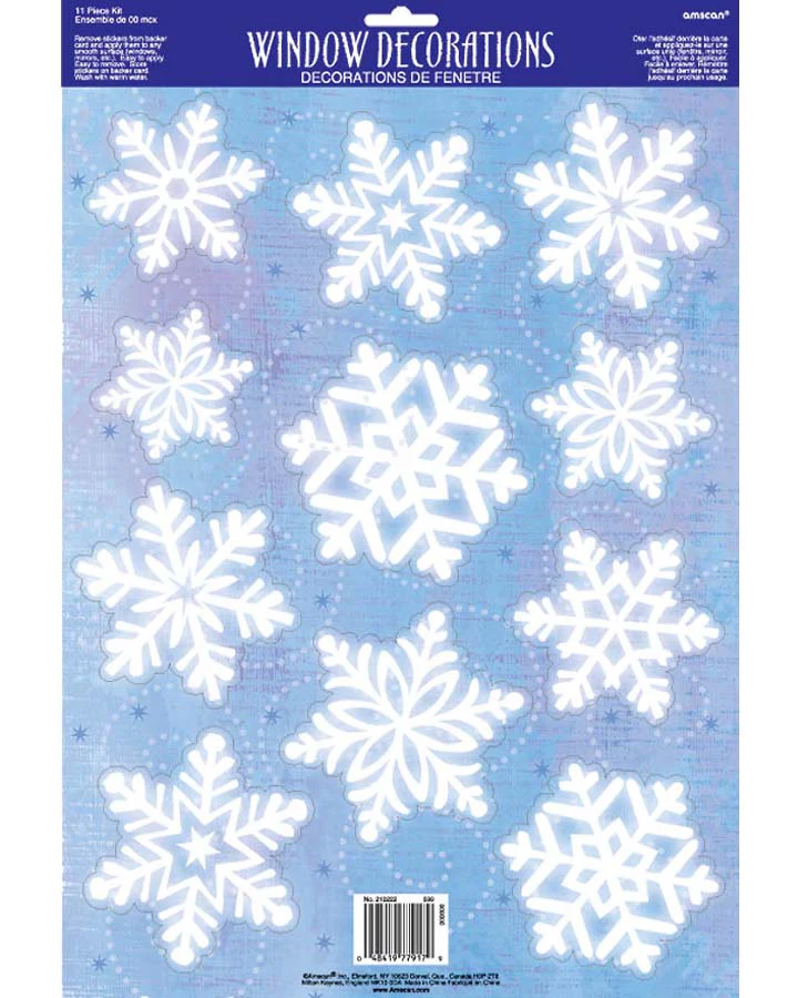 Christmas Snowflake Vinyl Window Decorations - Image 2