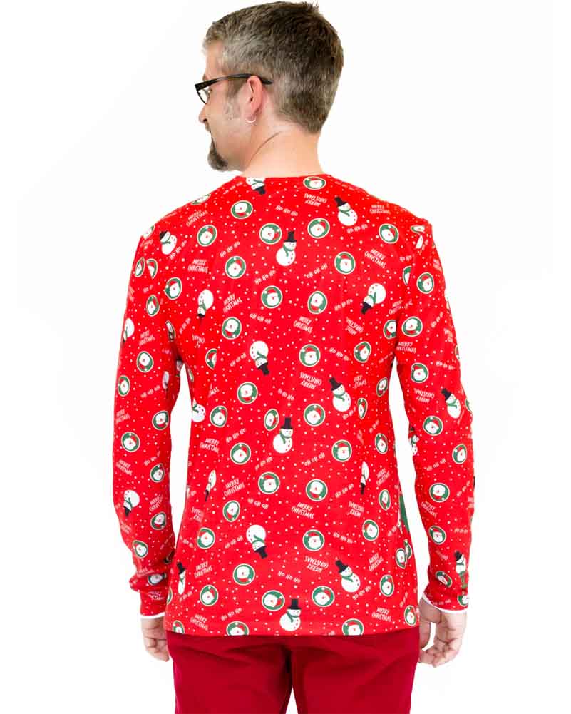 Christmas Suit Faux Real Mens Shirt - Image 2