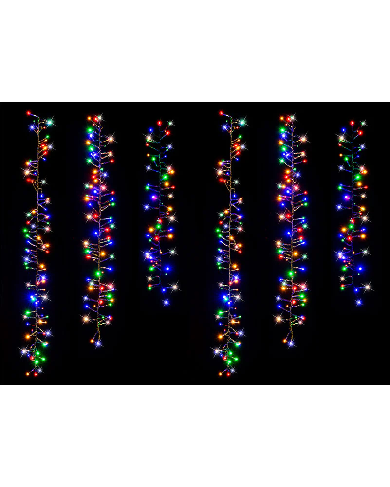 Christmas Timer Multicolour 480 Piece Tree Clusters 10m - Image 2