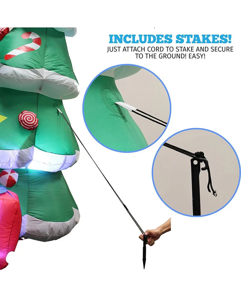 Christmas Tree with Presents Lawn Inflatable 2.1m - Image 5