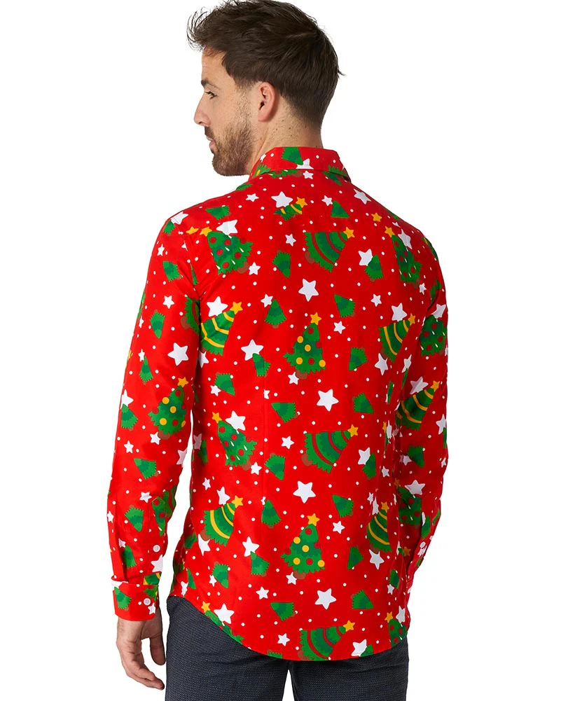 Christmas Trees Stars Mens Suitmeister Shirt - Image 2