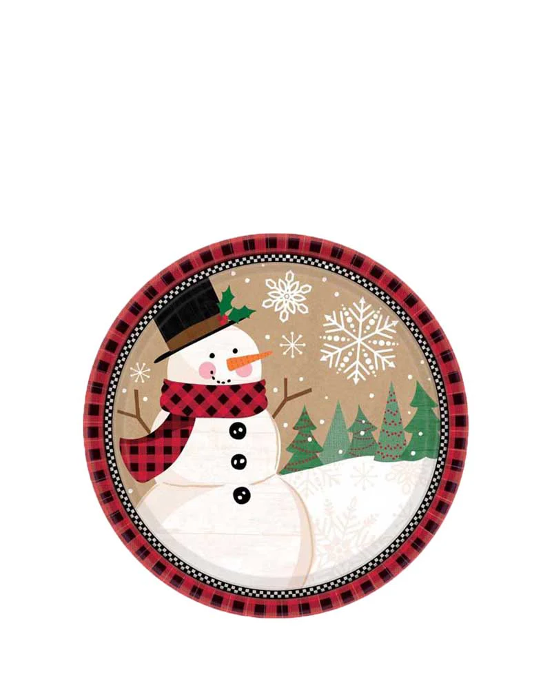 Christmas Winter Wonder 18cm Party Plates Pack of 8 - Image 2