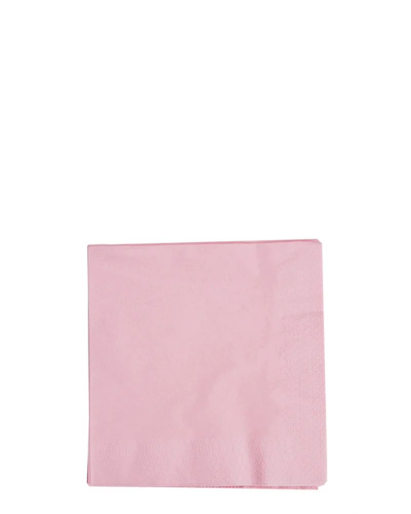 Classic Pink Beverage Napkins Pack of 40