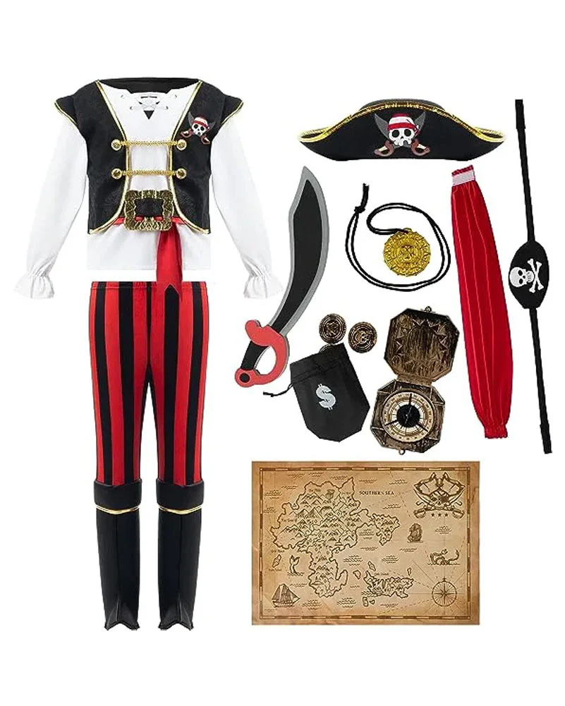 Classic Pirate Complete Boys Book Week Costume - Image 2