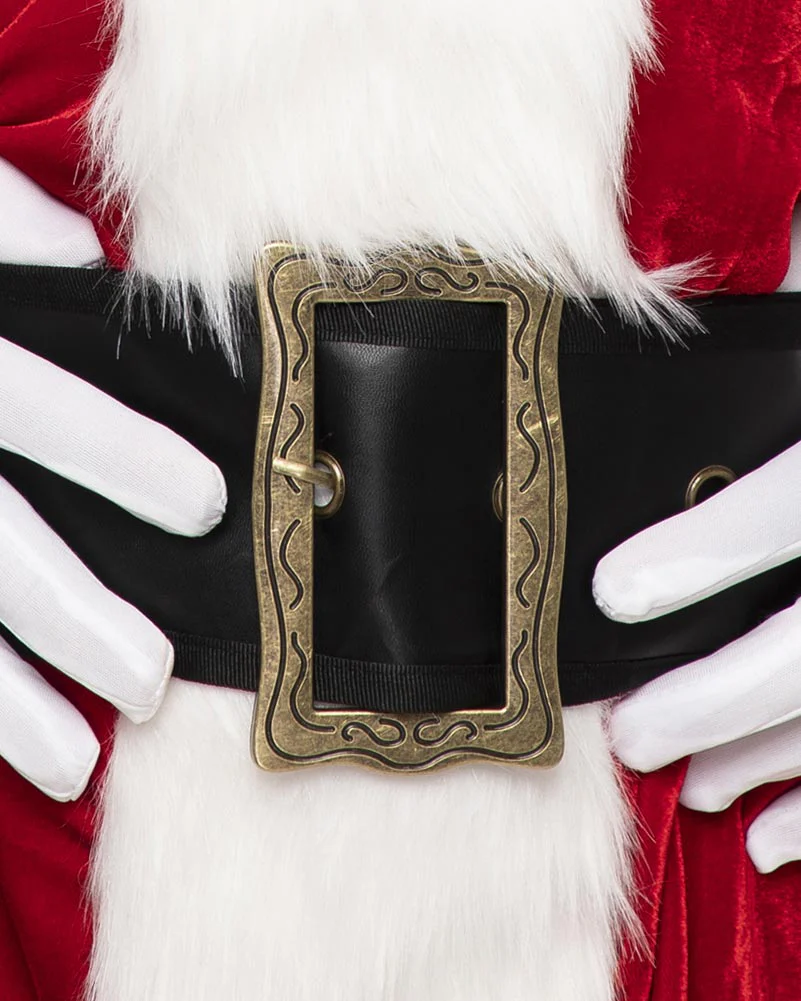 Classic Velour Santa Suit Mens Christmas Costume - Image 2