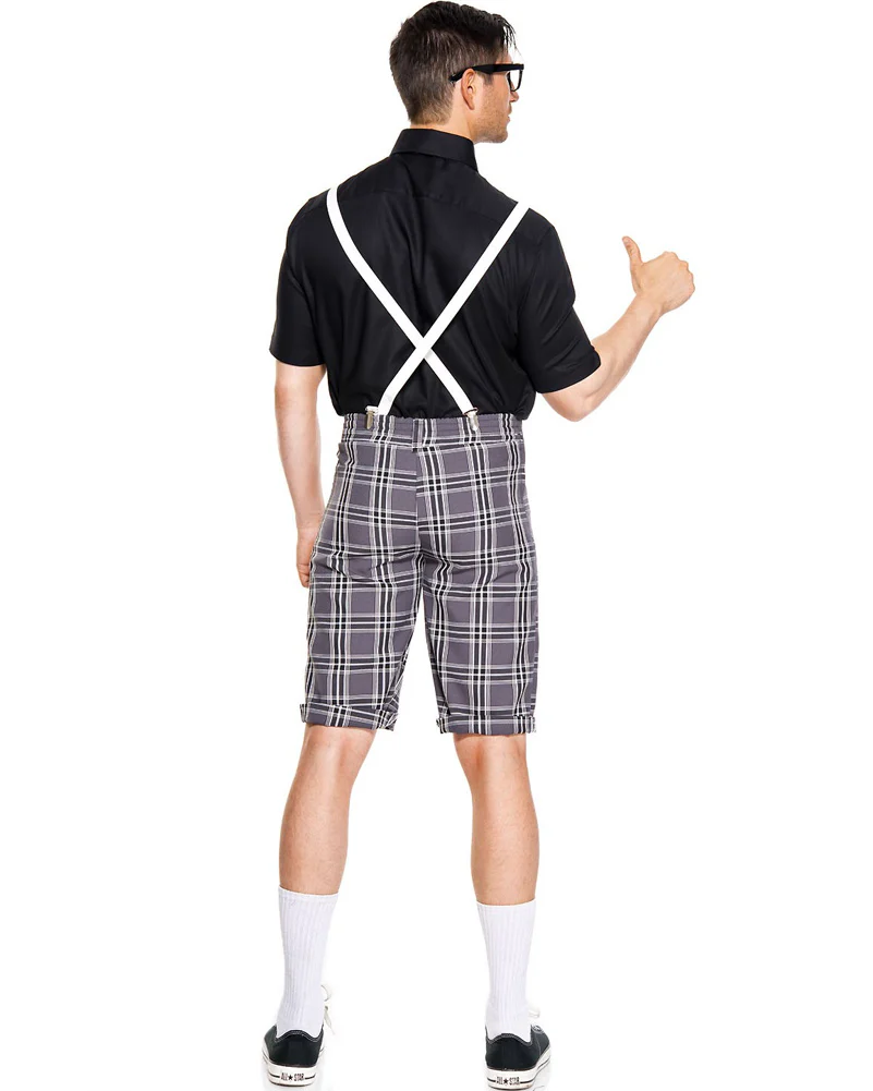 Classroom Nerd Grey Mens Costume - Image 2