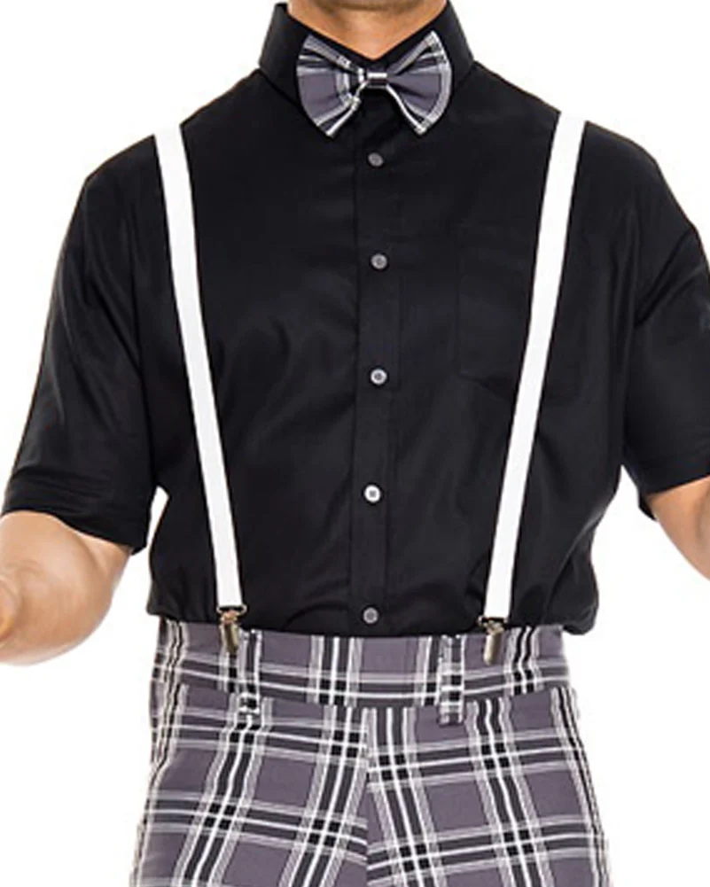Classroom Nerd Grey Mens Costume - Image 3