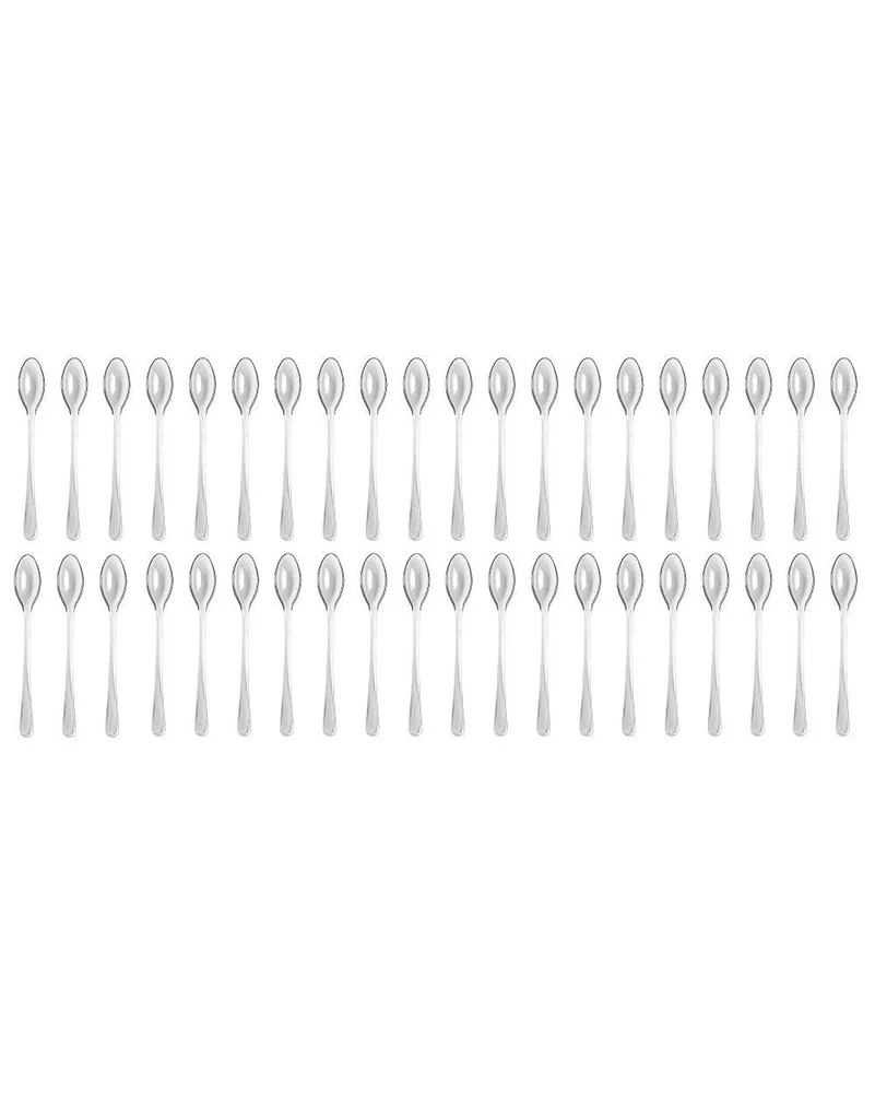 Clear 10cm Mini Plastic Spoons Pack of 40 - Image 3