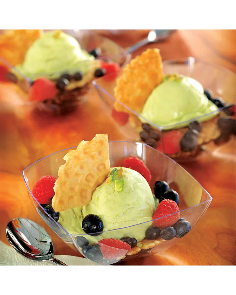 Clear 236ml Mini Plastic Bowls Pack of 10 - Image 2