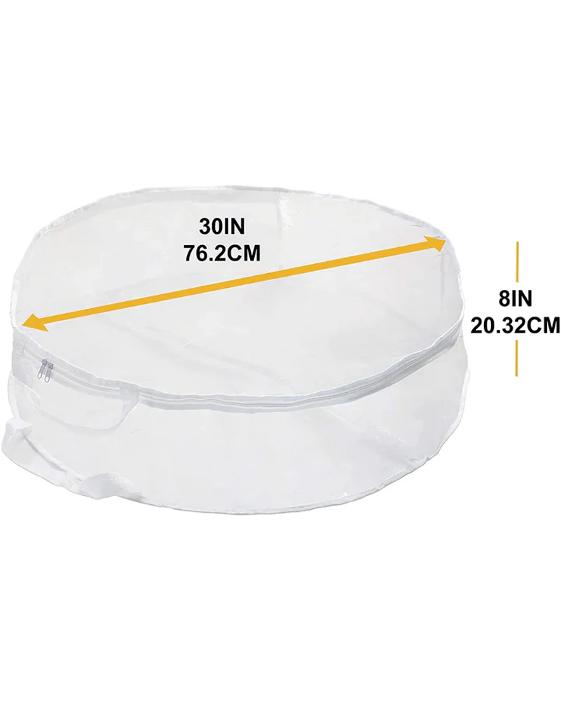 Clear Christmas Wreath Storage Container Pack of 2 - Image 2