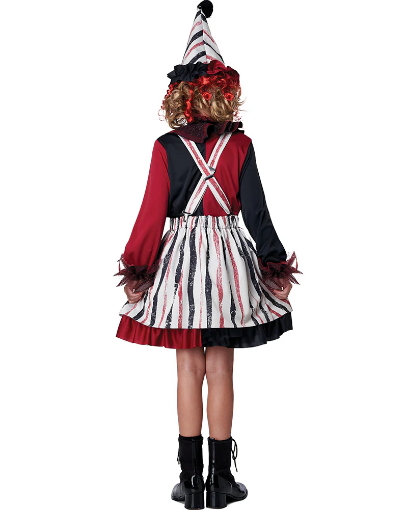 Clever Clown Girls Costume - Image 2