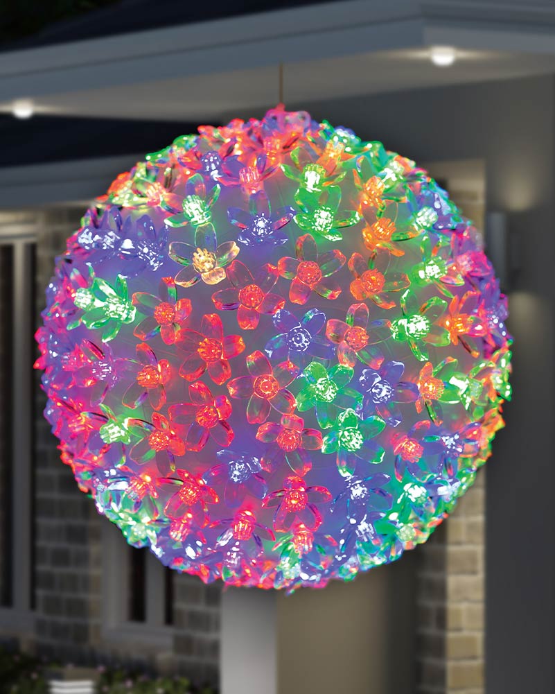 Colour Change LED Petal Ball 20cm - Image 3