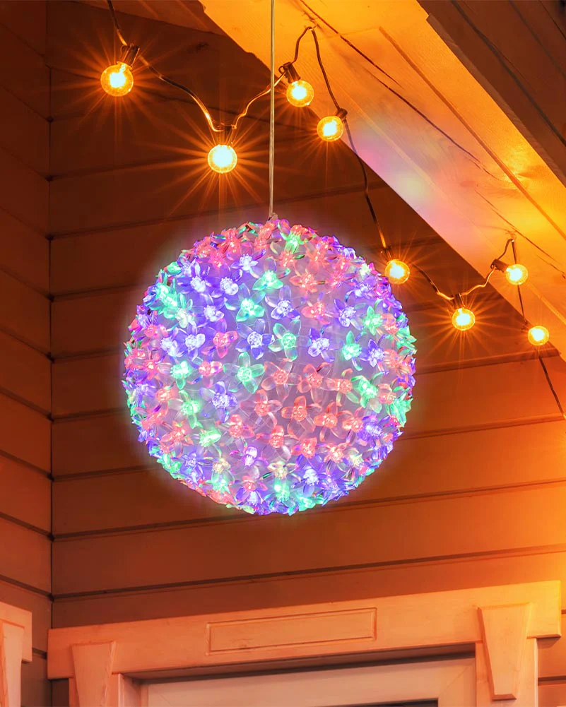 Colour Change LED Petal Ball 20cm - Image 4