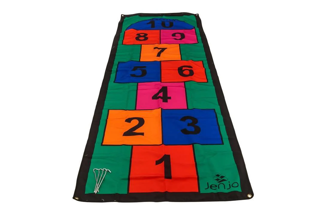 Colourful Hopscotch Mat with Pegs 3m - Image 2