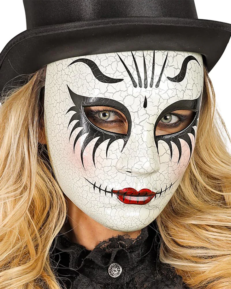 Comedy of Art Cracked Woman Mask - Image 2