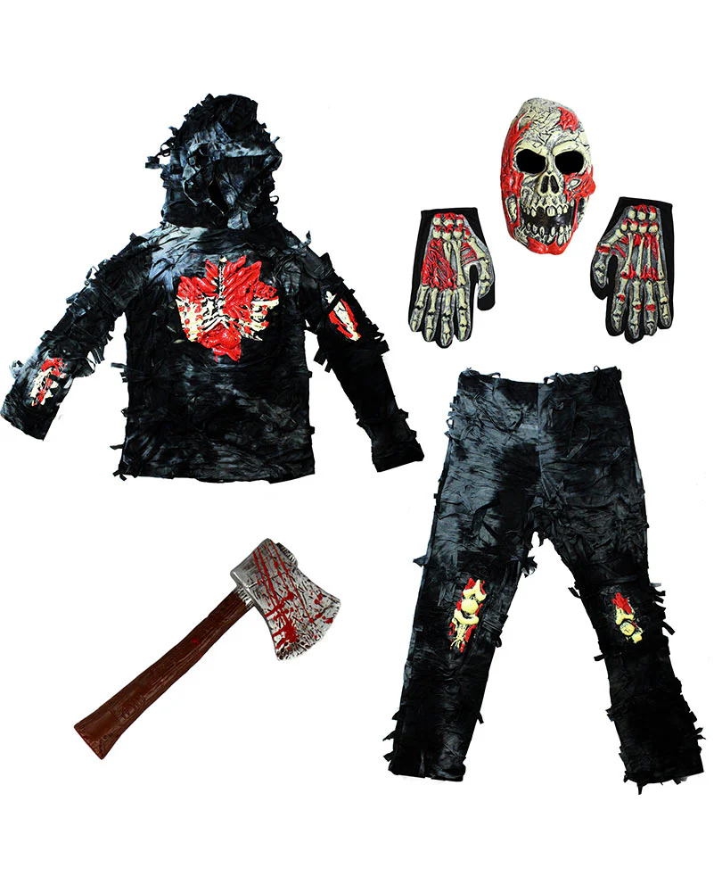 Complete Tattered Zombie Kids Costume - Image 2