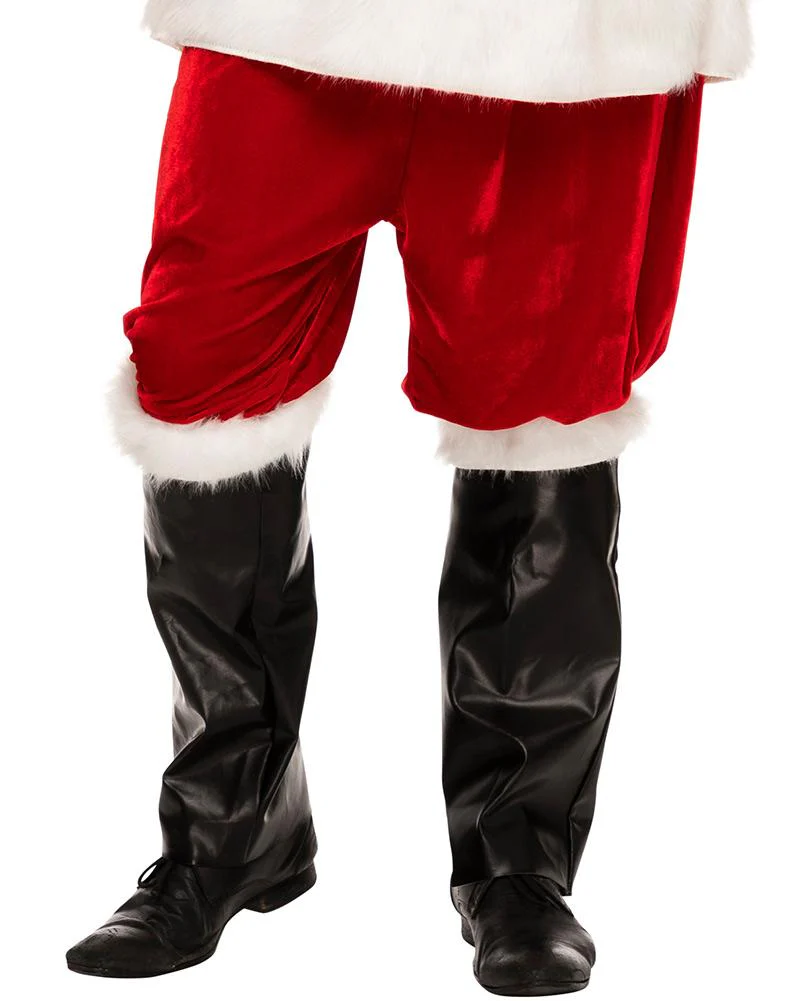 Complete Velour Santa Suit and Accessory Christmas Bundle - Image 6