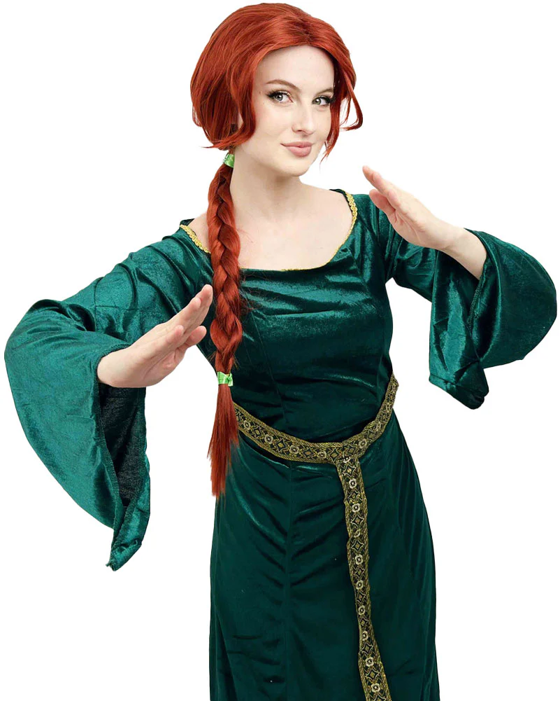 Copper Princess Premium Plaited Auburn Wig - Image 4