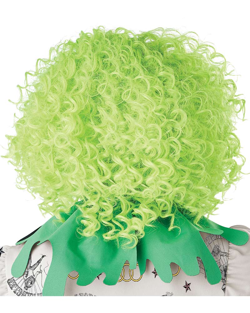 Corkscrew Clown Curly Green Wig - Image 5