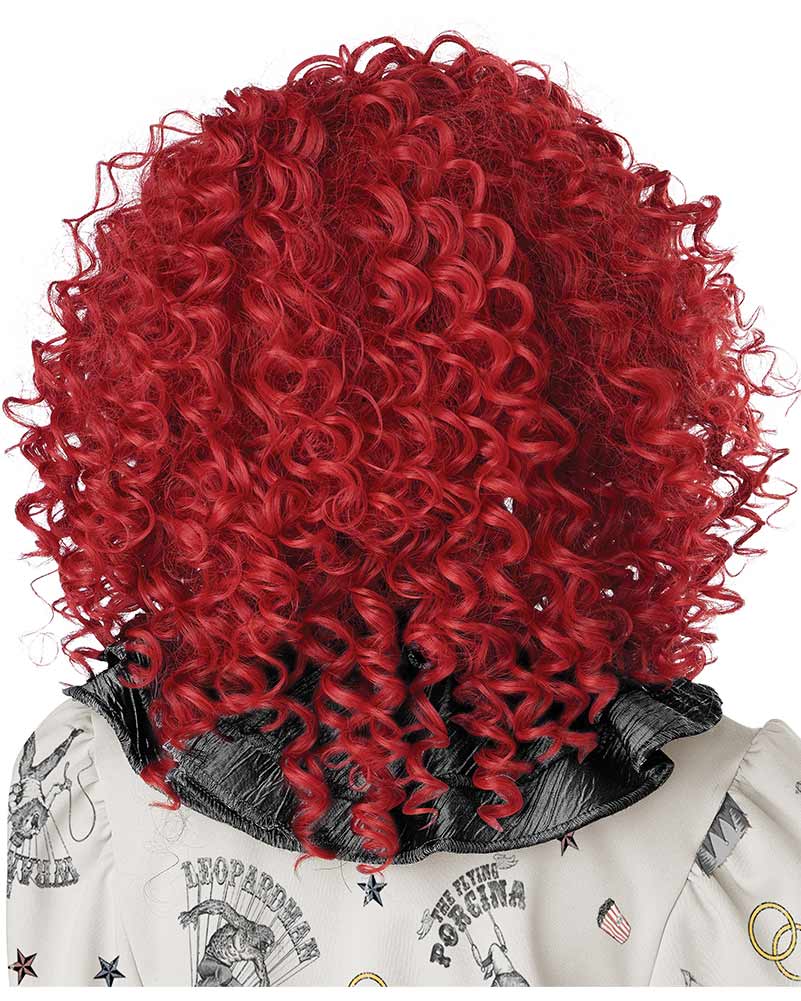 Corkscrew Clown Curly Red Wig - Image 4