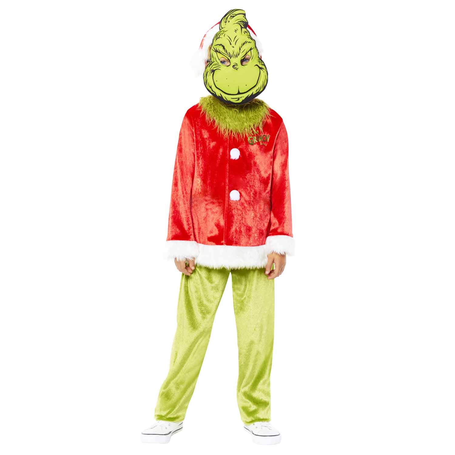Dr Seuss The Grinch Kids Book Week Costume Size 6-8 Years