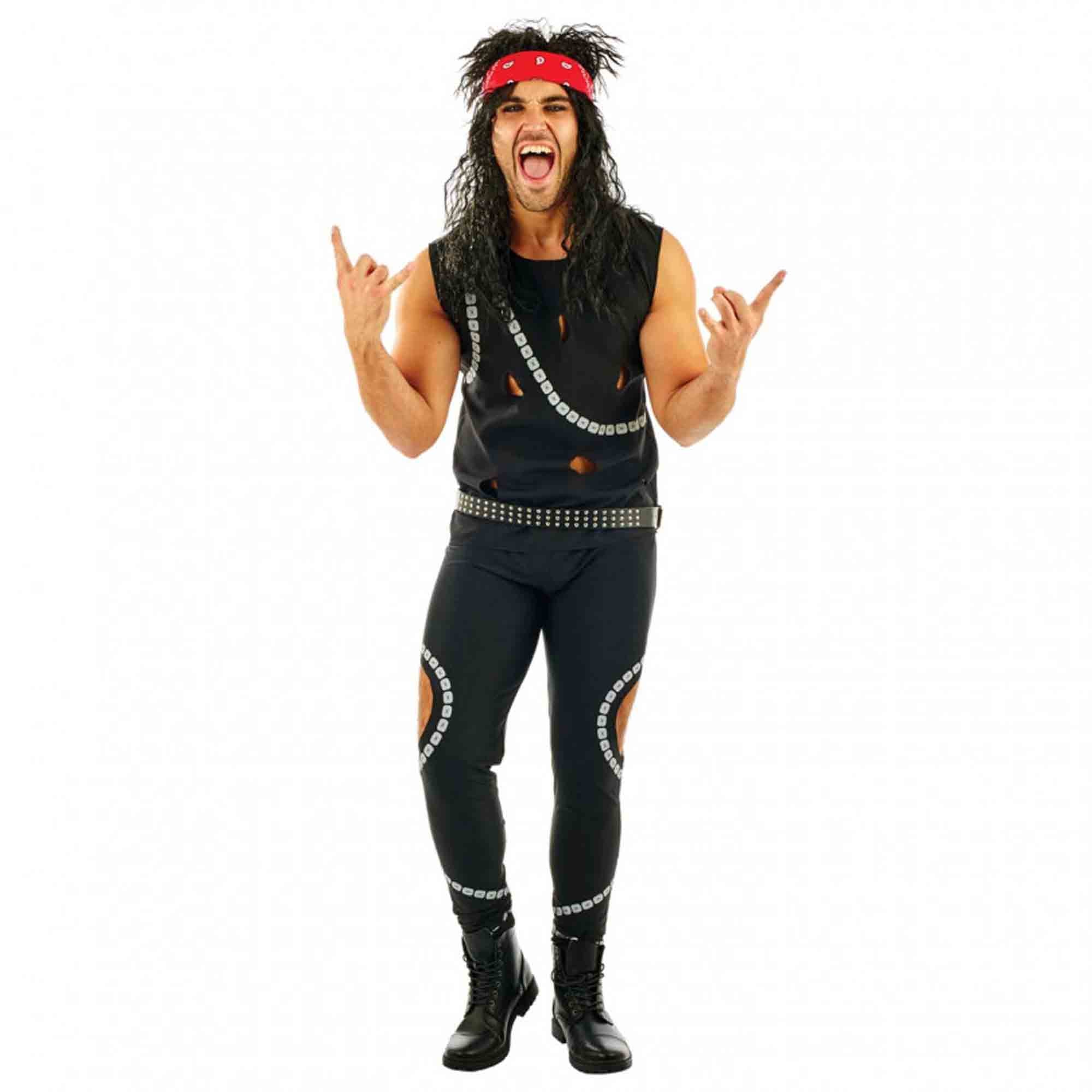 Glam Rockers Mens Costume Medium