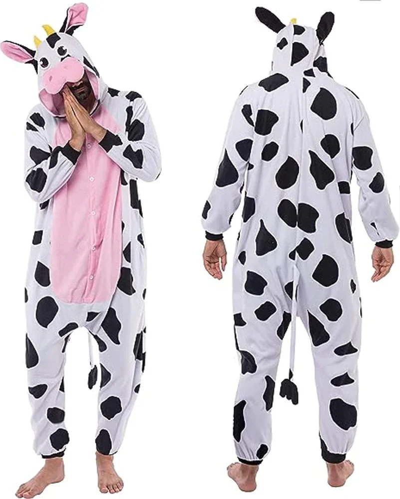 Cow Adult Onesie Adult Costume - Image 2