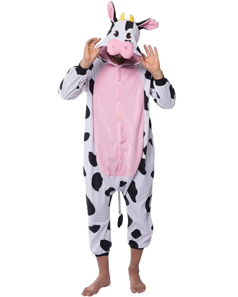 Cow Adult Onesie Adult Costume - Image 4