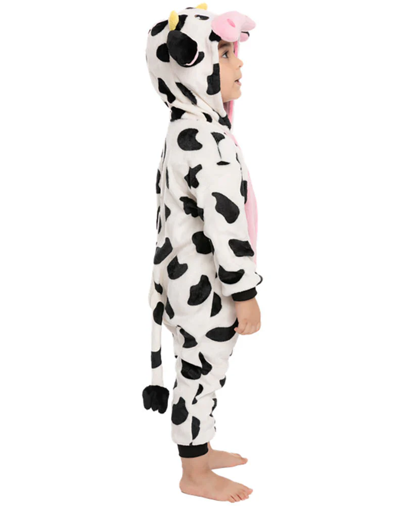 Cow Hooded Jumpsuit Toddler Costume - Image 4