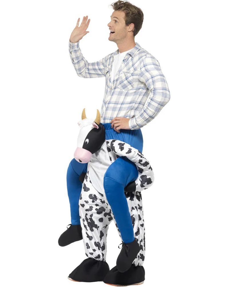 Cow Piggyback Mens Costume - Image 2
