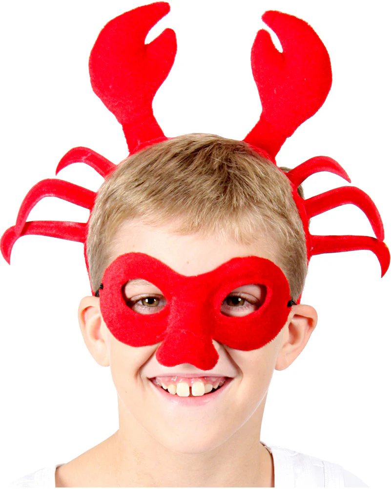 Crab Headband and Mask Set